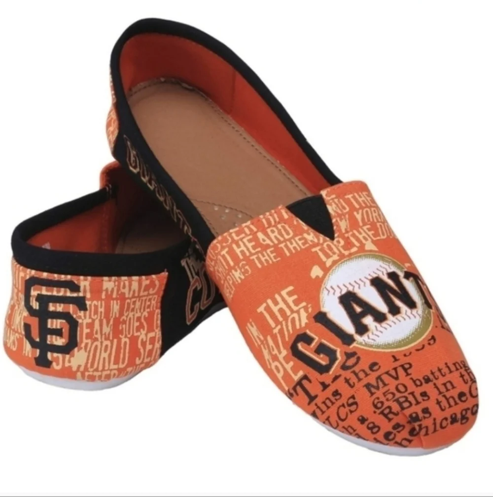 Genuine Merchandise San Francisco Giants Canvas Shoes Size Medium